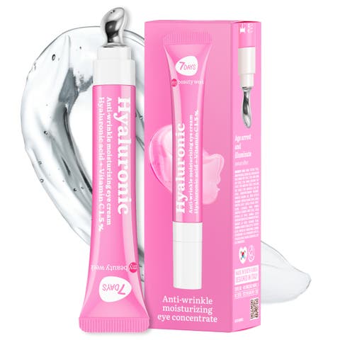 Eye Cream with Hyaluronic acid for Hydrated, Brighter Looking Skin with Cooling Metal Applicator