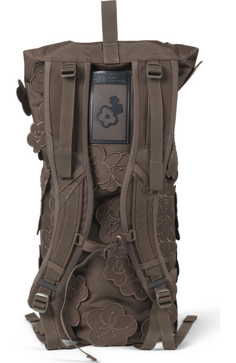 Cecilie Bahnsen x The North Face Floral Appliqué Nylon Canvas Backpack, Alternate, color,