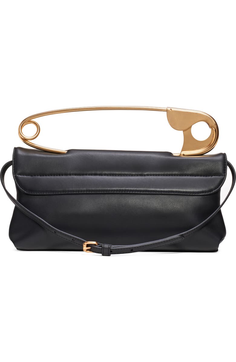 Moschino Safety Pin Top Handle Bag, Alternate, color,