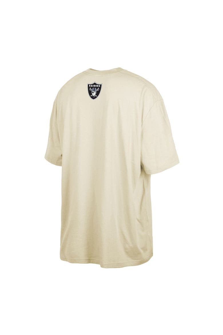 Men's New Era  Cream Las Vegas Raiders 2023 NFL Draft Big & Tall T-Shirt, Alternate, color, Cream