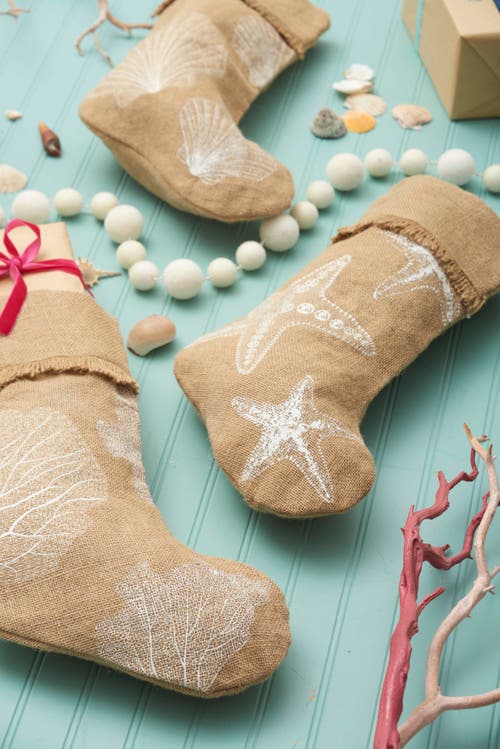 C & F Home C&f Home Coral Stocking In Brown