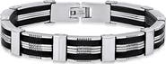 STEELTIME Stainless Steel & Rubber Bracelet