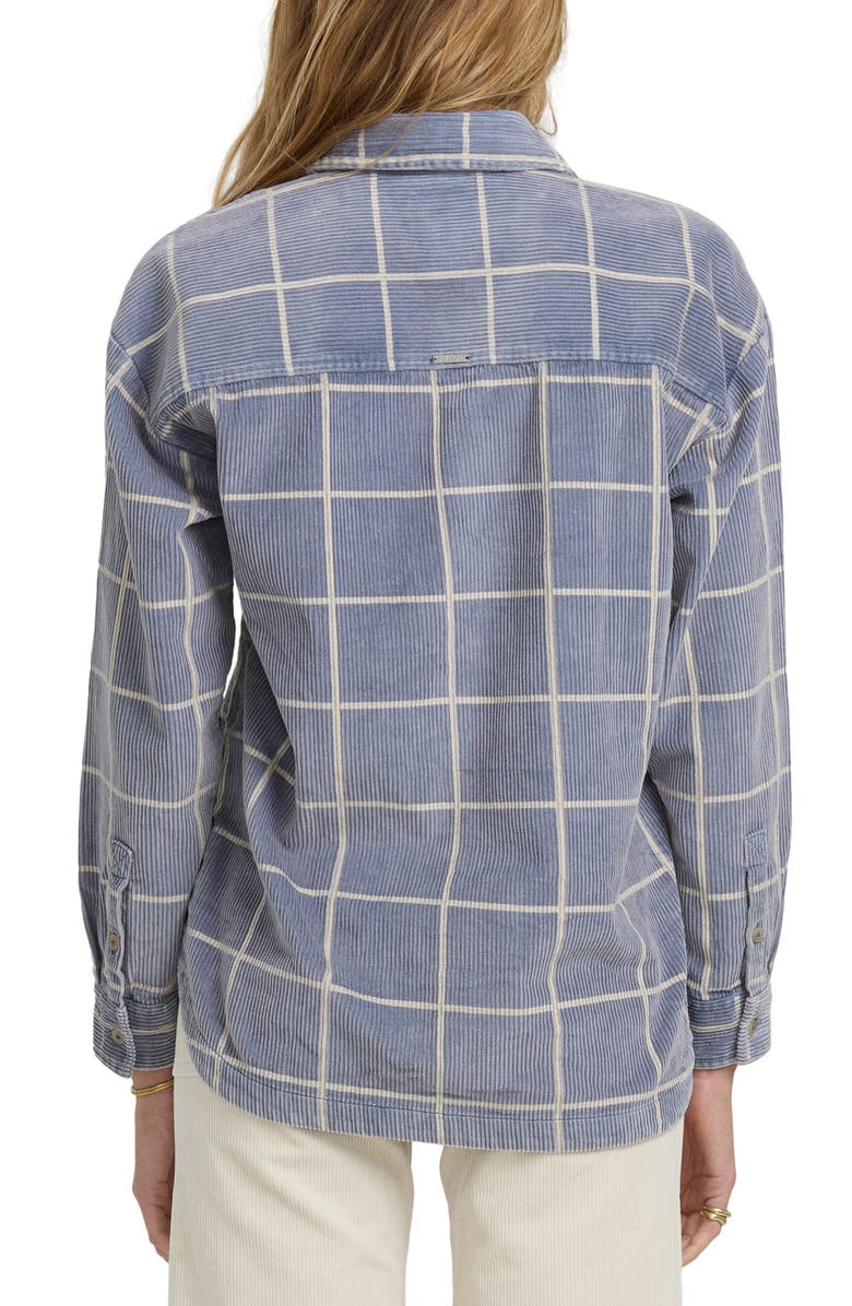 Billabong Fadeaway Corduroy Shacket, Alternate, color, Stone Blue