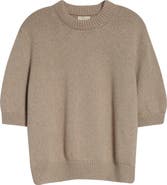Khaite Davin Short Sleeve Cashmere Sweater