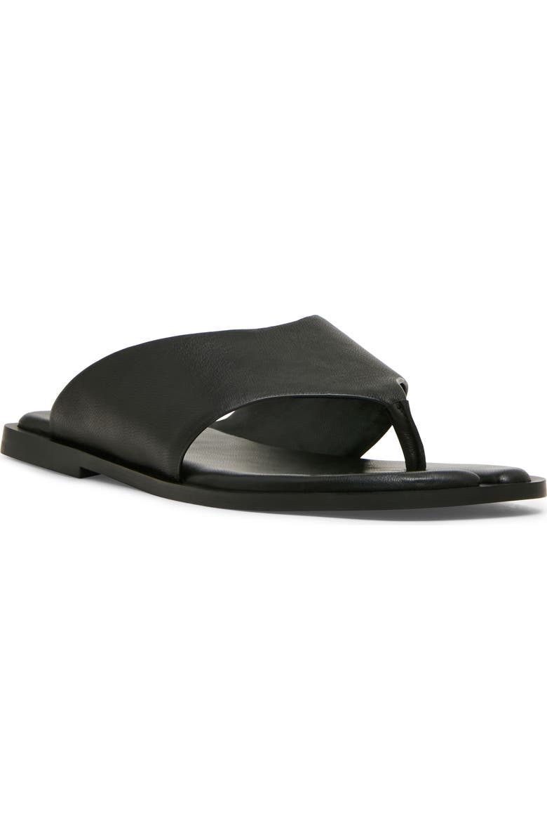 Steve Madden Illia Flip Flop, Main, color, Black Leather