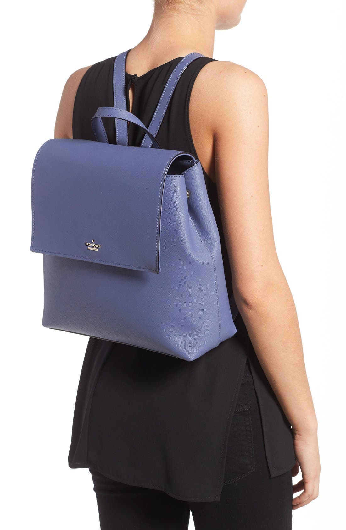 'cameron street - neema' leather backpack, Alternate, color, OYSTER BLUE