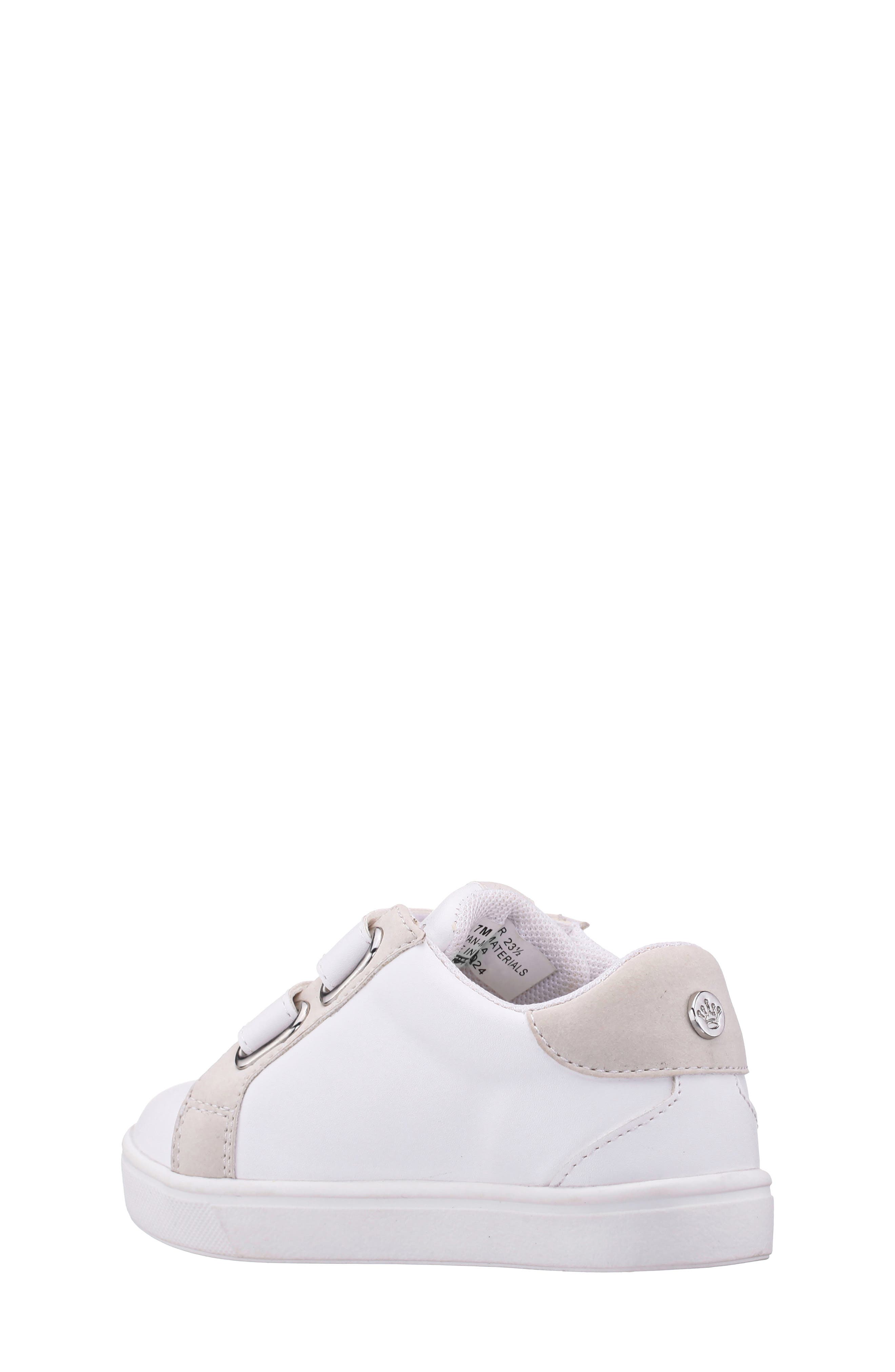 Nina Kids' Zicky Low Top Sneaker, Alternate, color, White Smooth