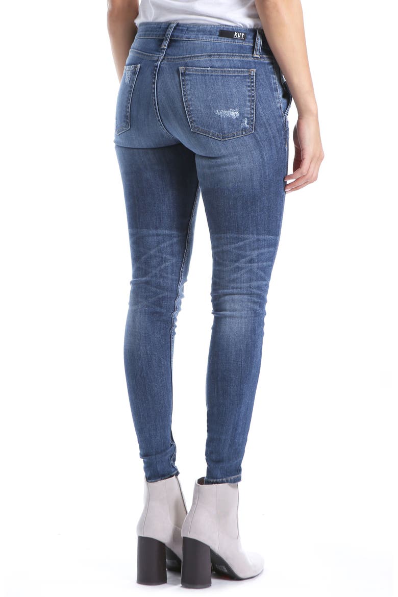 Mia Toothpick Skinny Jeans, Alternate, color, RALLIED