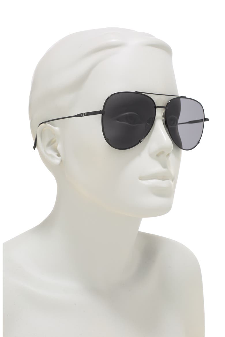 63mm Scarlett Sunglasses, Alternate, color, BLACK/ GREY