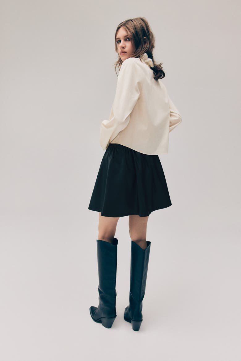Flared Skirt, Alternate, color, Black