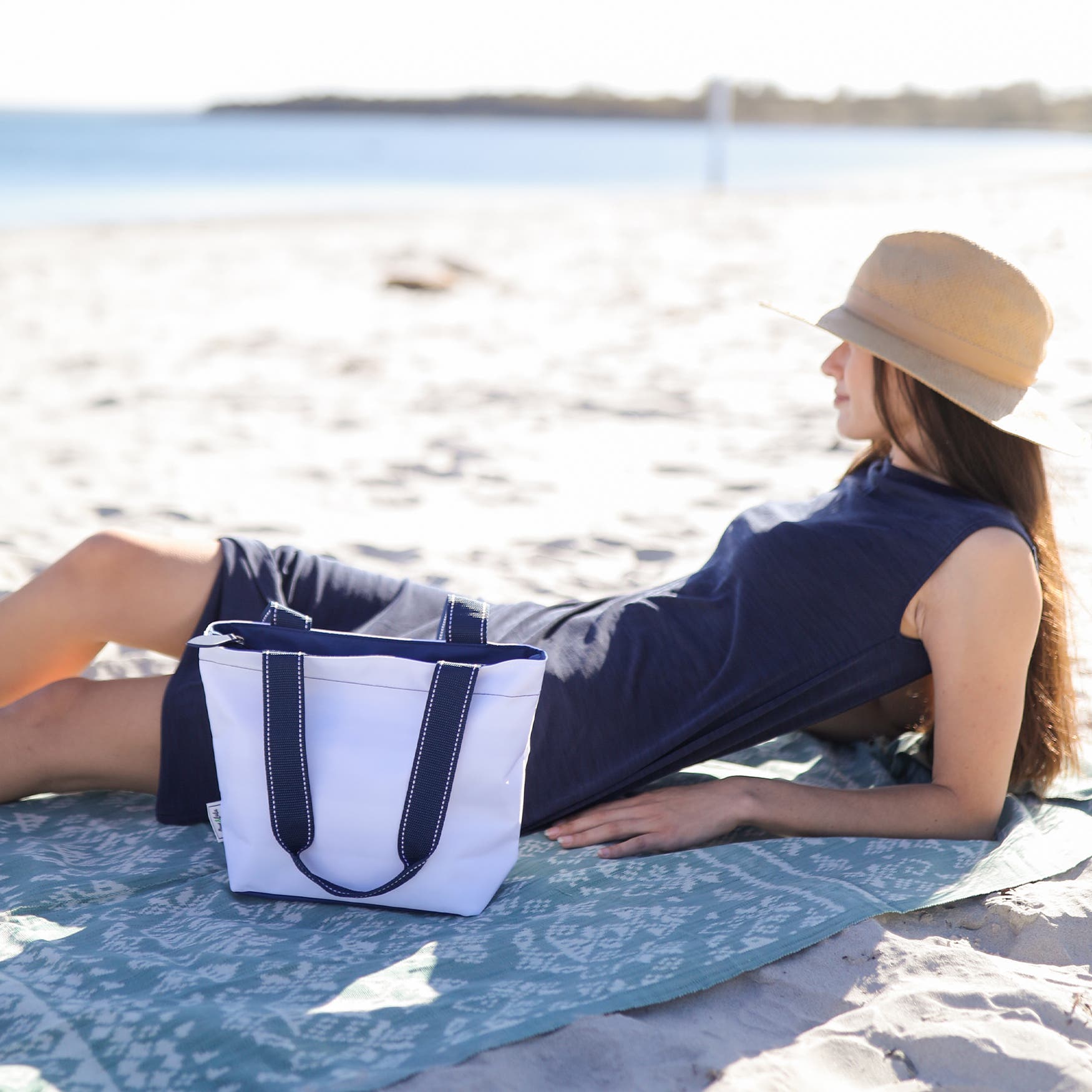 Mini Surfside Tote, Alternate, color, White