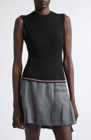 Thom Browne Merino Wool Rib Sweater Vest