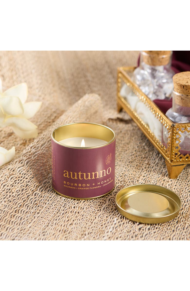 VIA MERCATO Autunno Bourbon & Honey Candle, Alternate, color, Merlot