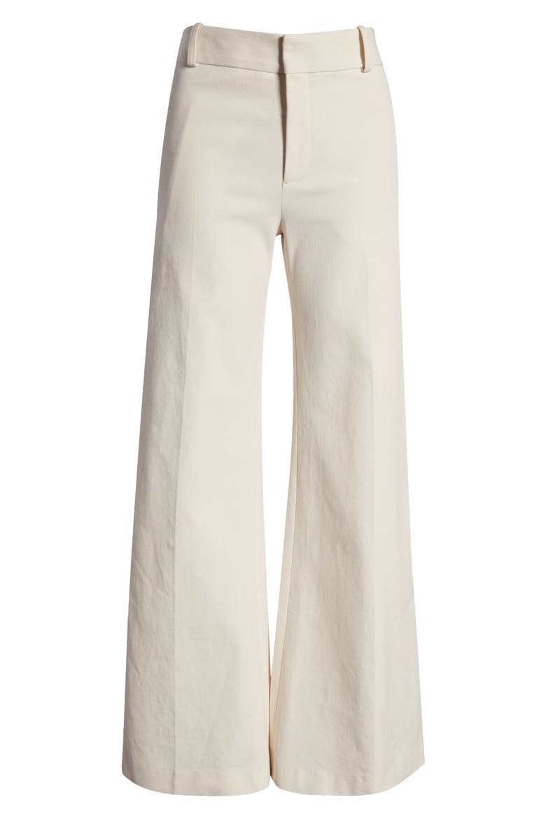 Le Palazzo Wide Leg Trousers, Alternate, color, BONE
