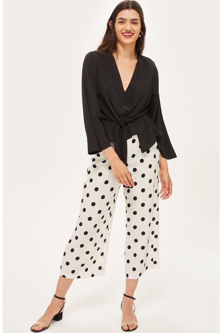 Tiffany Asymmetrical Blouse, Alternate, color, BLACK