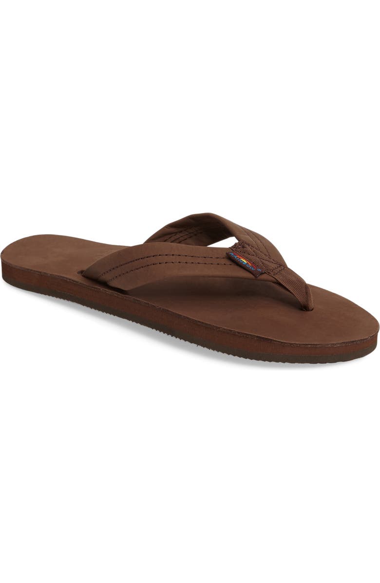 Rainbow<sup>®</sup> Rainbow Wide Strap Flip Flop, Main, color, Expresso