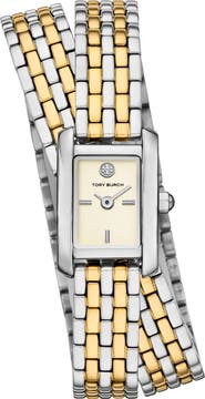 Tory Burch The Mini Eleanor Double Bracelet Watch, 17mm x 25mm
