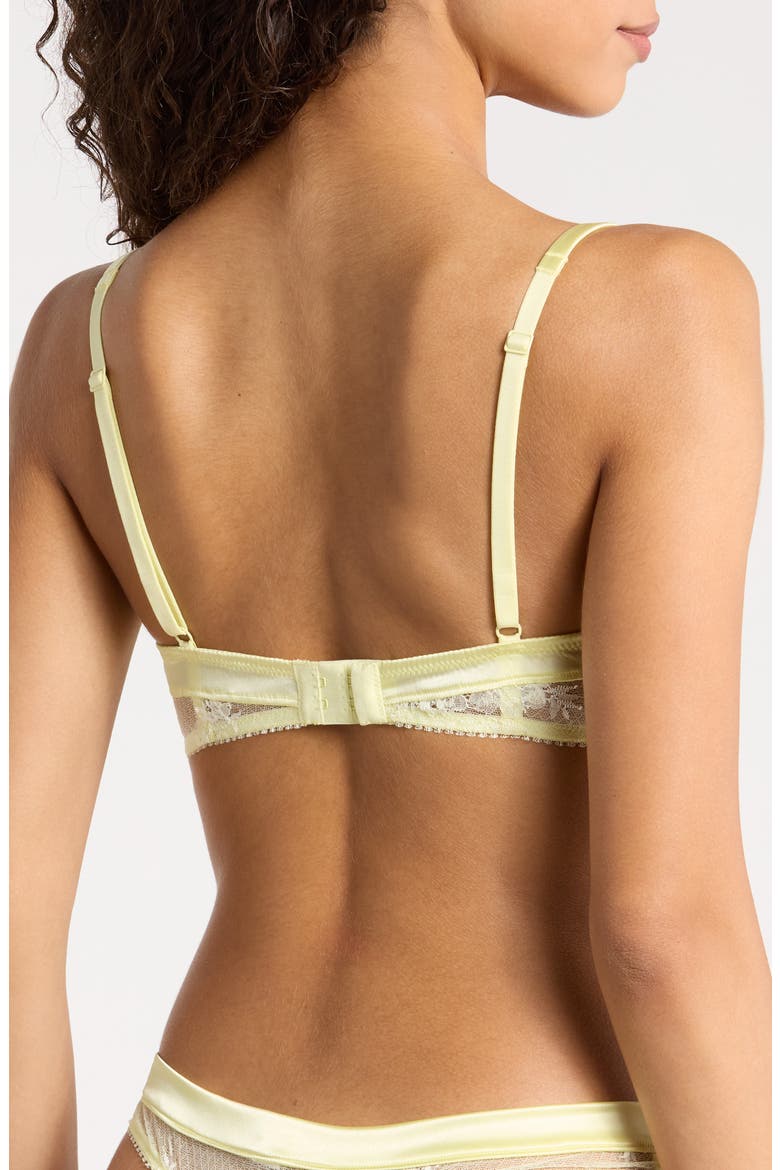 Louise Sheer Demi Bra, Alternate, color, YELLOW LEMONADE