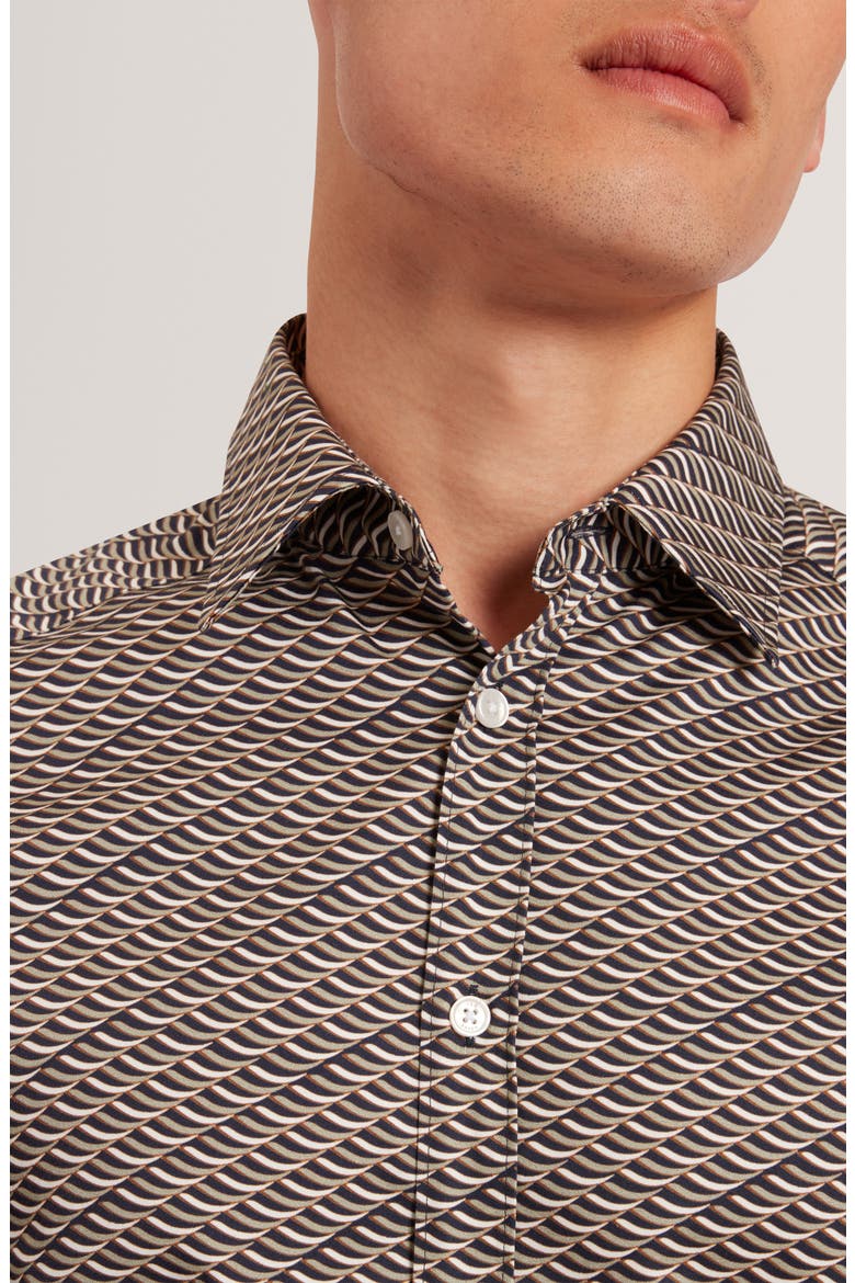 Agnar Print Cotton Button-Up Shirt, Alternate, color, MULTI COLOR