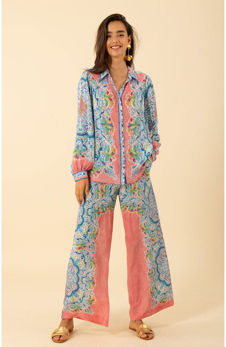 Hale Bob Kinslee Silk Top, Alternate, color, 