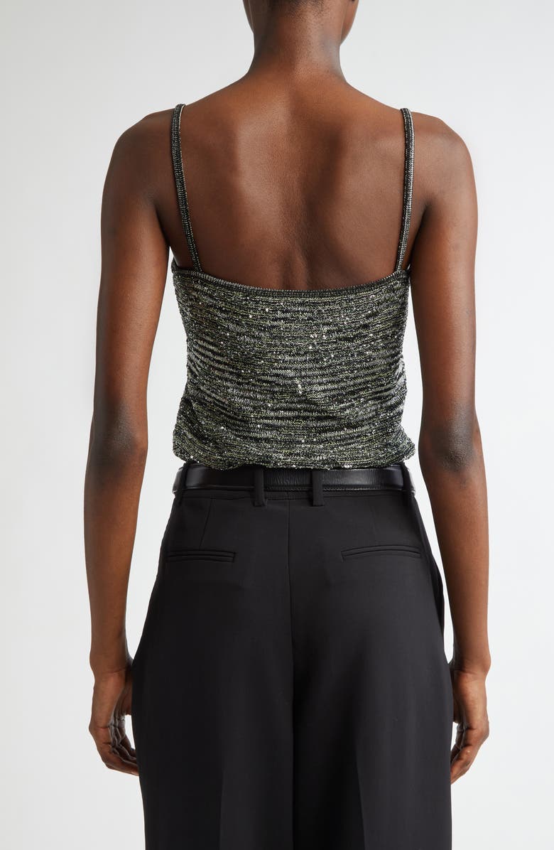 Missoni Space Dye Stripe Knit Camisole, Alternate, color, Space Dyed Black/ Green