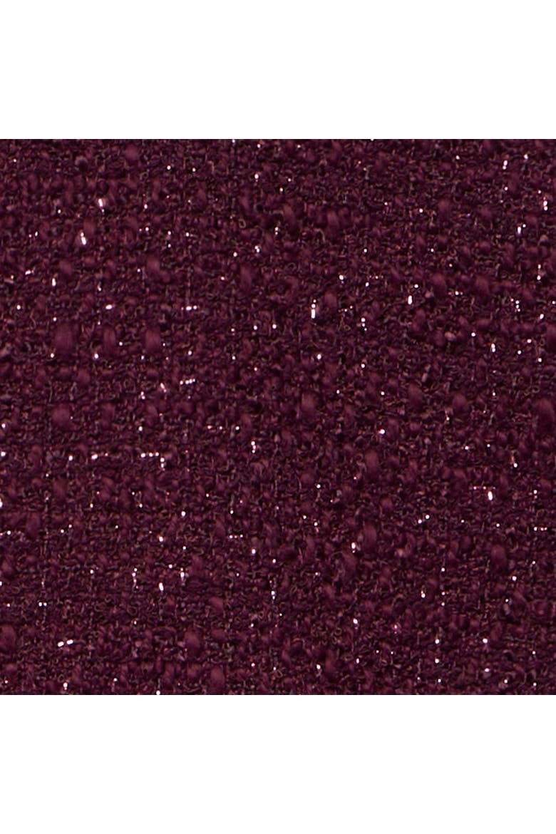 Boucle Mini Shift Dress, Alternate, color, Burgundy