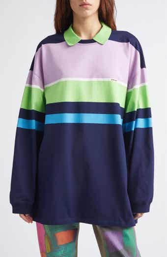 Stripe Cotton Jersey Polo
