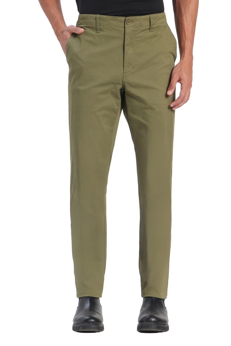 Men's Stretch Cotton Chino Pants, Main, color, Olive