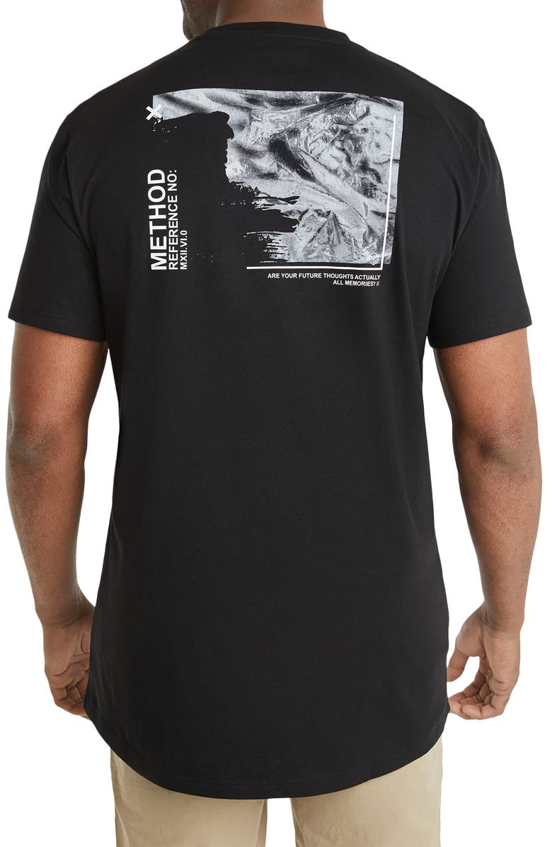 Johnny Bigg Abstract Method Longline Curve Hem Cotton Graphic T-Shirt, Alternate, color,