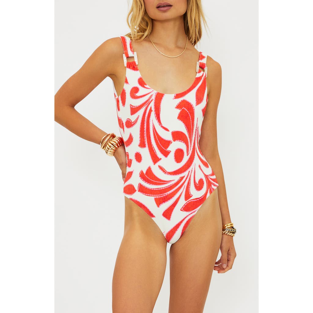 Beach Riot Beverly One-piece Swimsuit In Red
