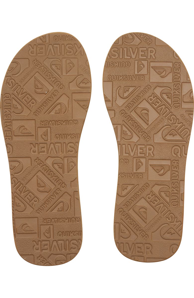 Quiksilver Carver Suede Flip Flop, Alternate, color,