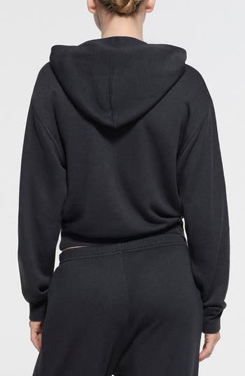 Sport French Terry Crop Hoodie