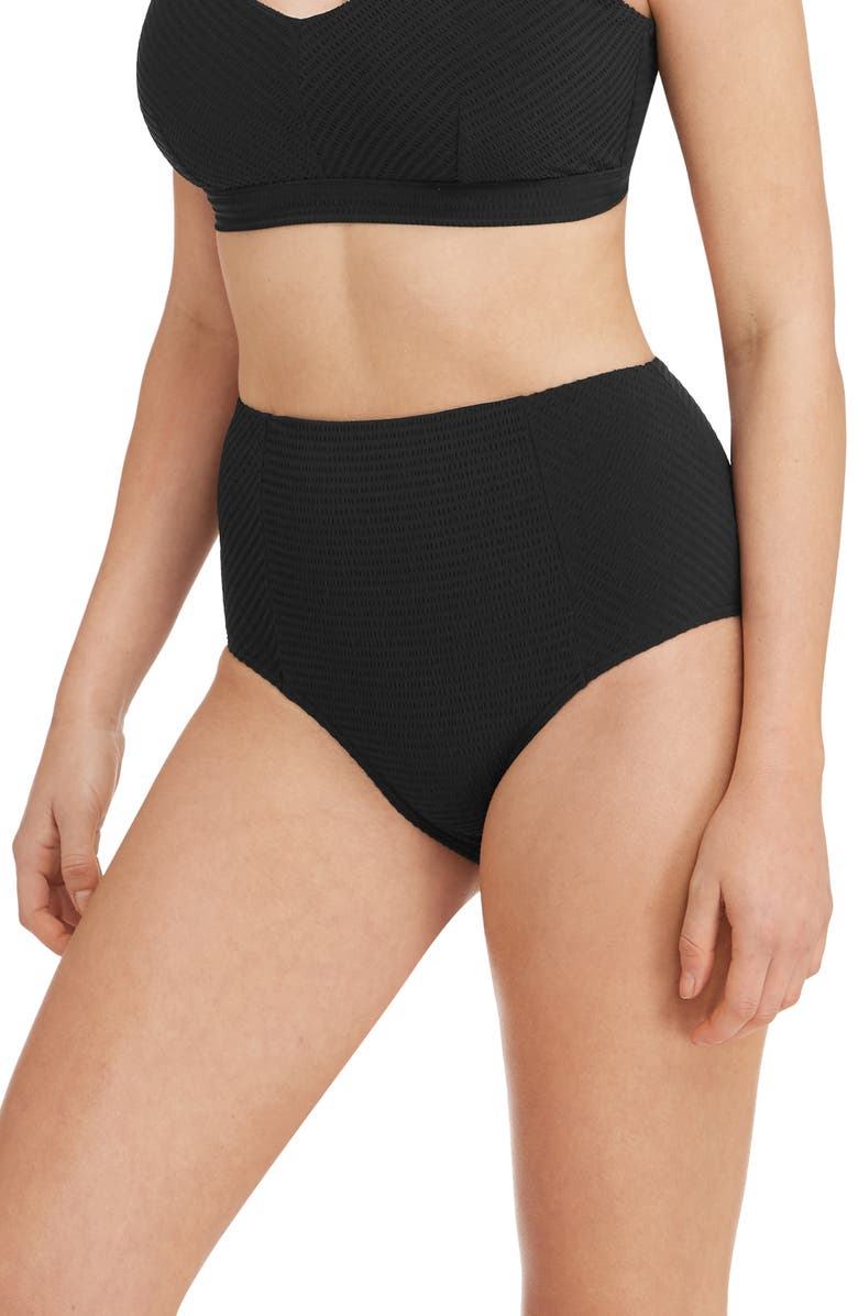 Sea Level High Waist Bikini Bottoms, Alternate, color, 