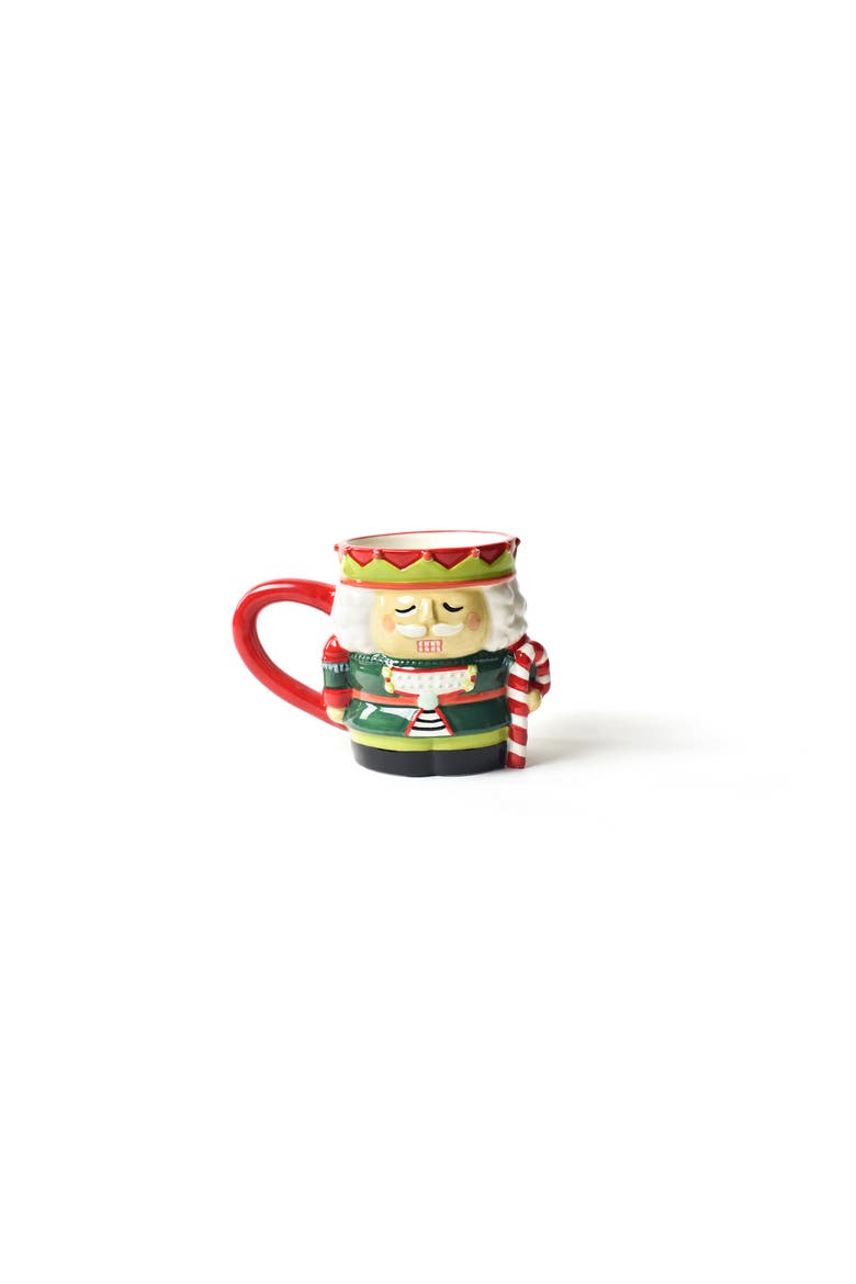 Mr. Nutcracker Shaped Mug, Main, color, Green