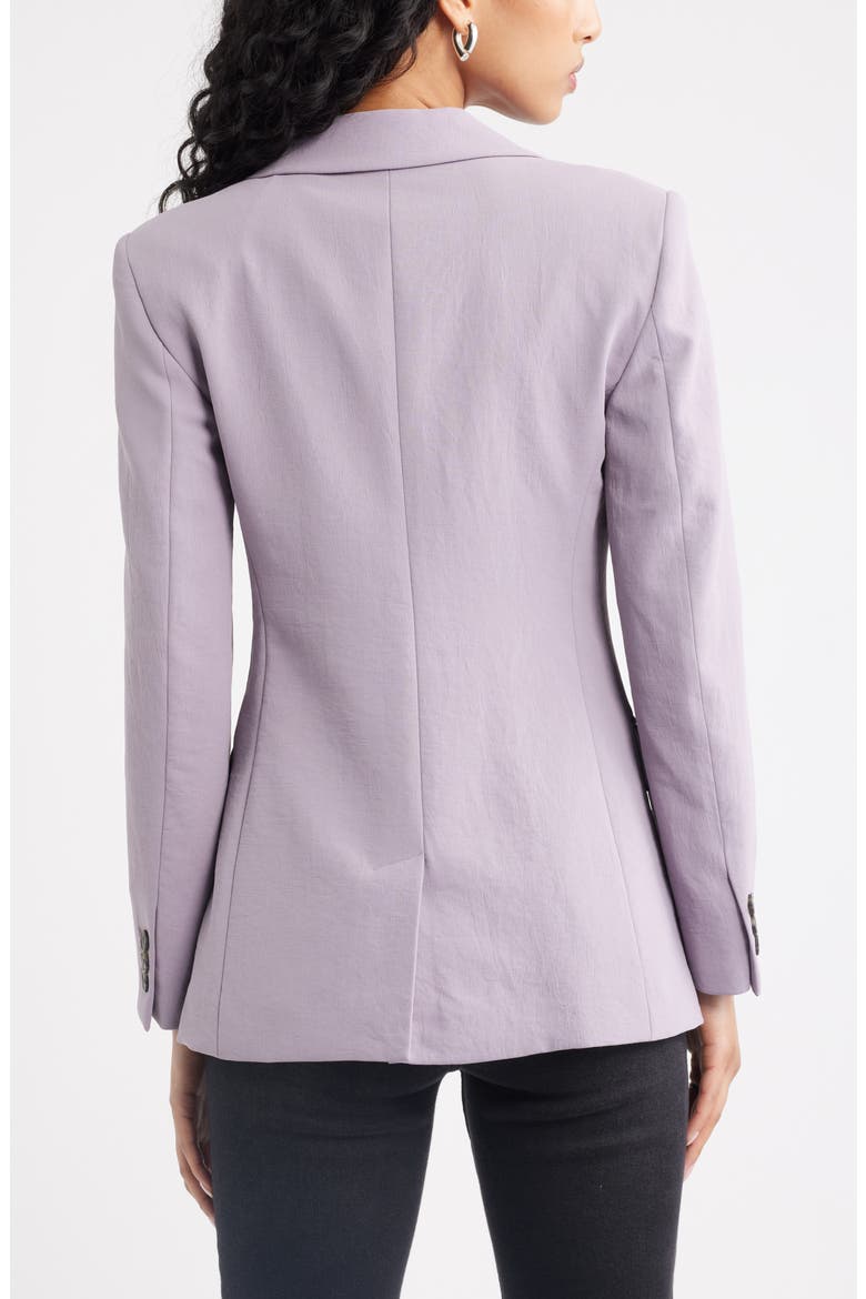 Curator Crepe Fitted Blazer, Alternate, color, PURPLE RIDGE