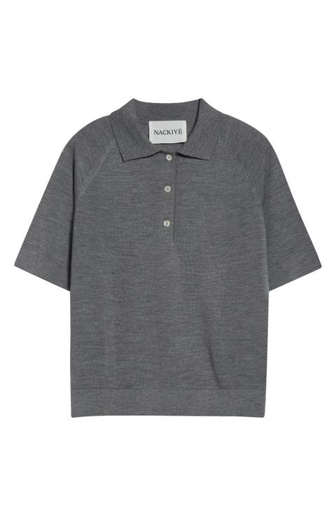 Virgin Wool & Silk Polo