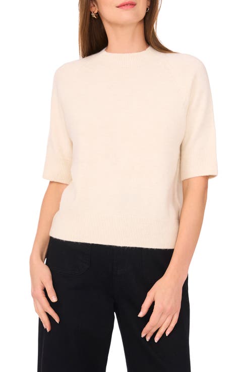 Crewneck Short Sleeve Sweater