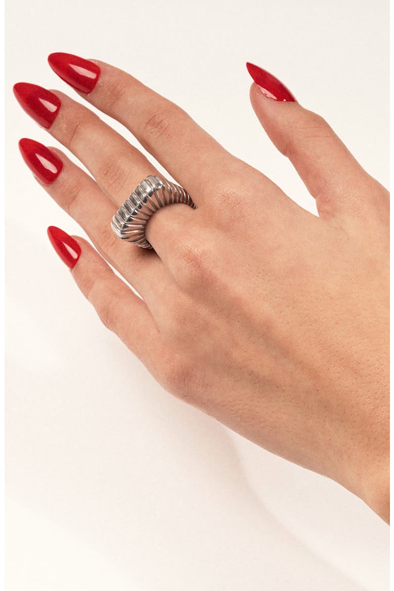 Gaia Signet Ring, Alternate, color, SILVER