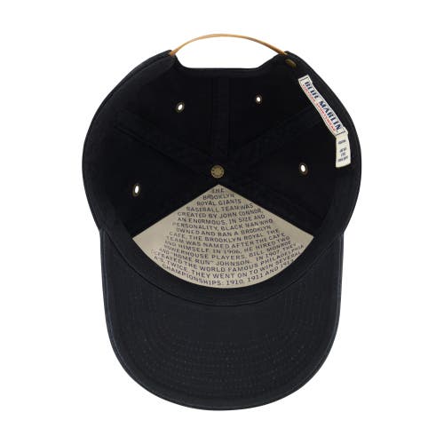 Blue Marlin Brooklyn Royal Giants Baseball Cap In Black
