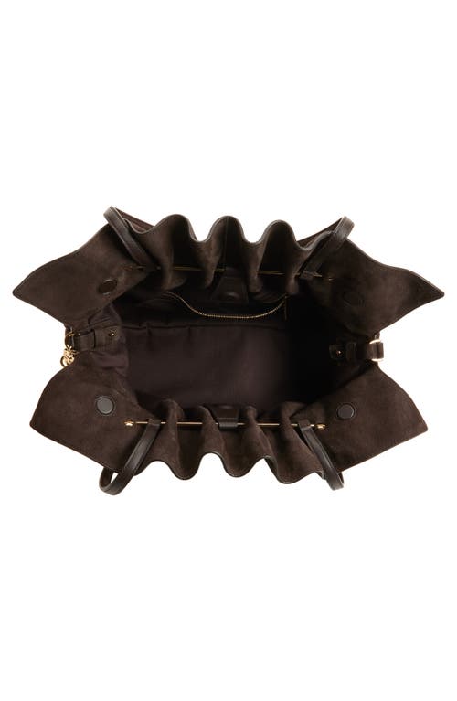 Ferragamo Medium Gancio Piercing Soft Leather Shoulder Bag In Brown