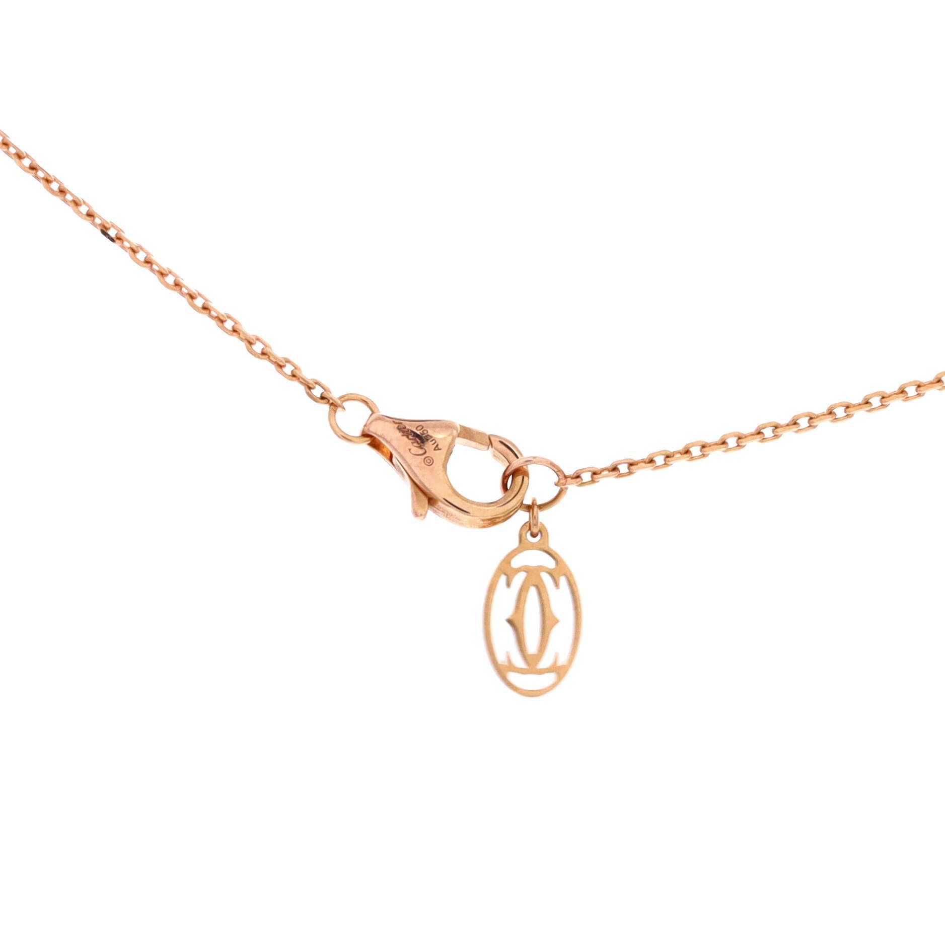 Cartier D'Amour Pendant Necklace 18K Rose Gold with Diamond XS, Alternate, color, Metallic Gold