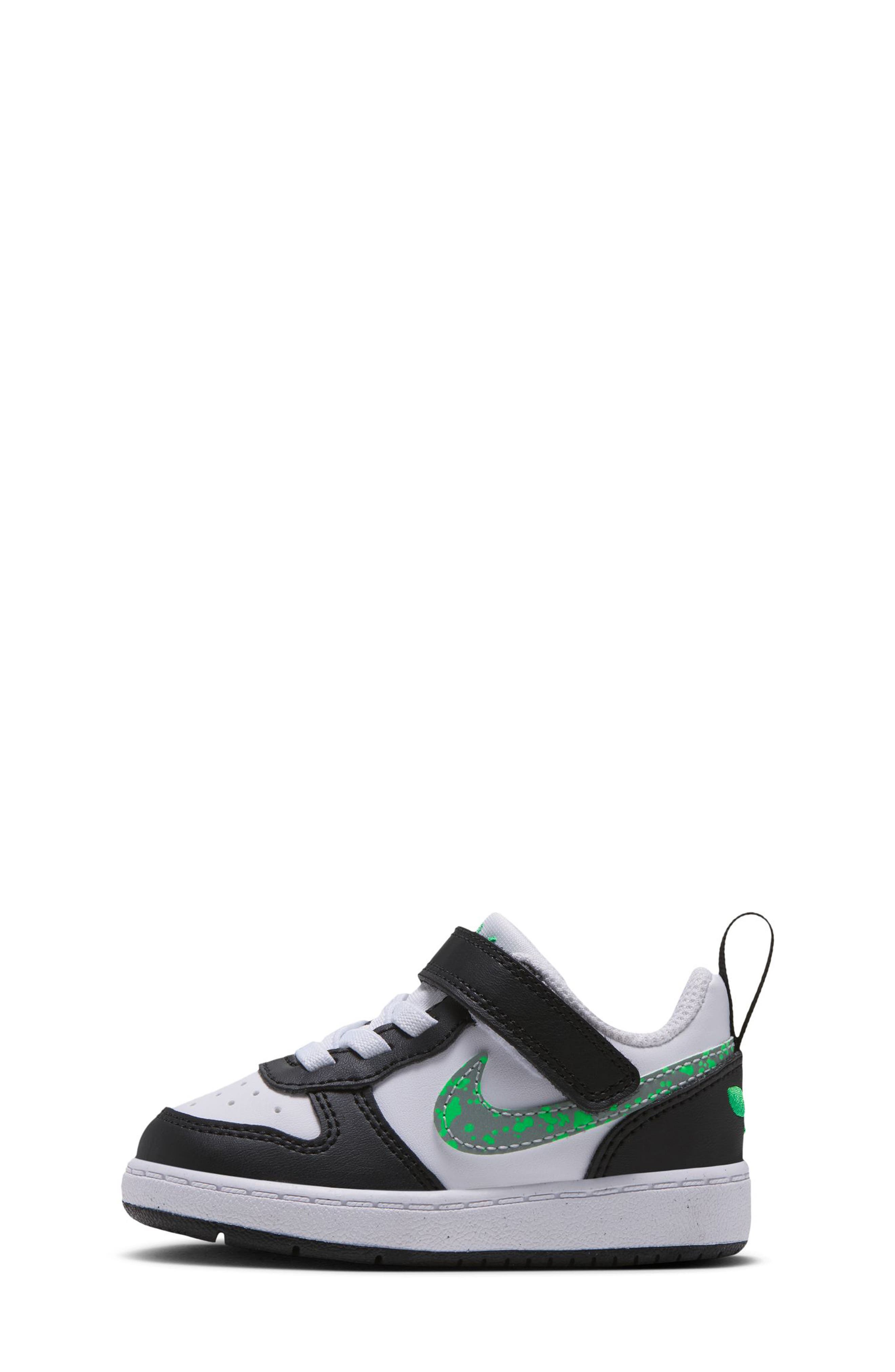 Kids' Court Borough Low Alien Sneaker, Alternate, color, WHITE/ SILVER/ BLACK/ GREEN