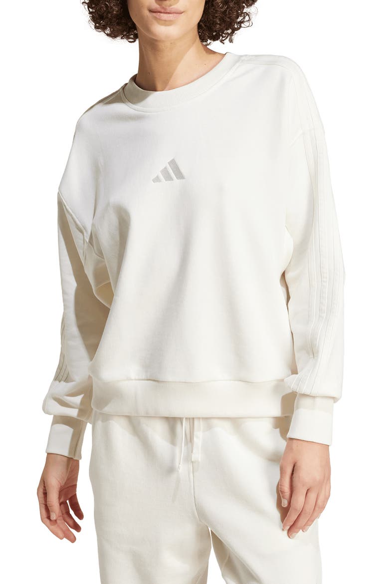 All Szn French Terry Crewneck Sweatshirt, Main, color, OFF WHITE