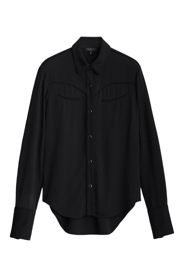 Cleo Workshirt, Alternate, color, BLACK
