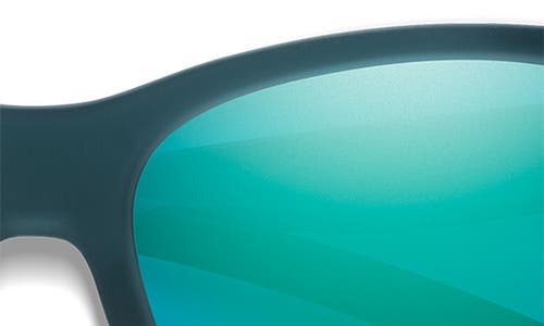Smith Shoal 58mm Chromapop Polarized Wraparound Sunglasses In Pacific Crystal/opal