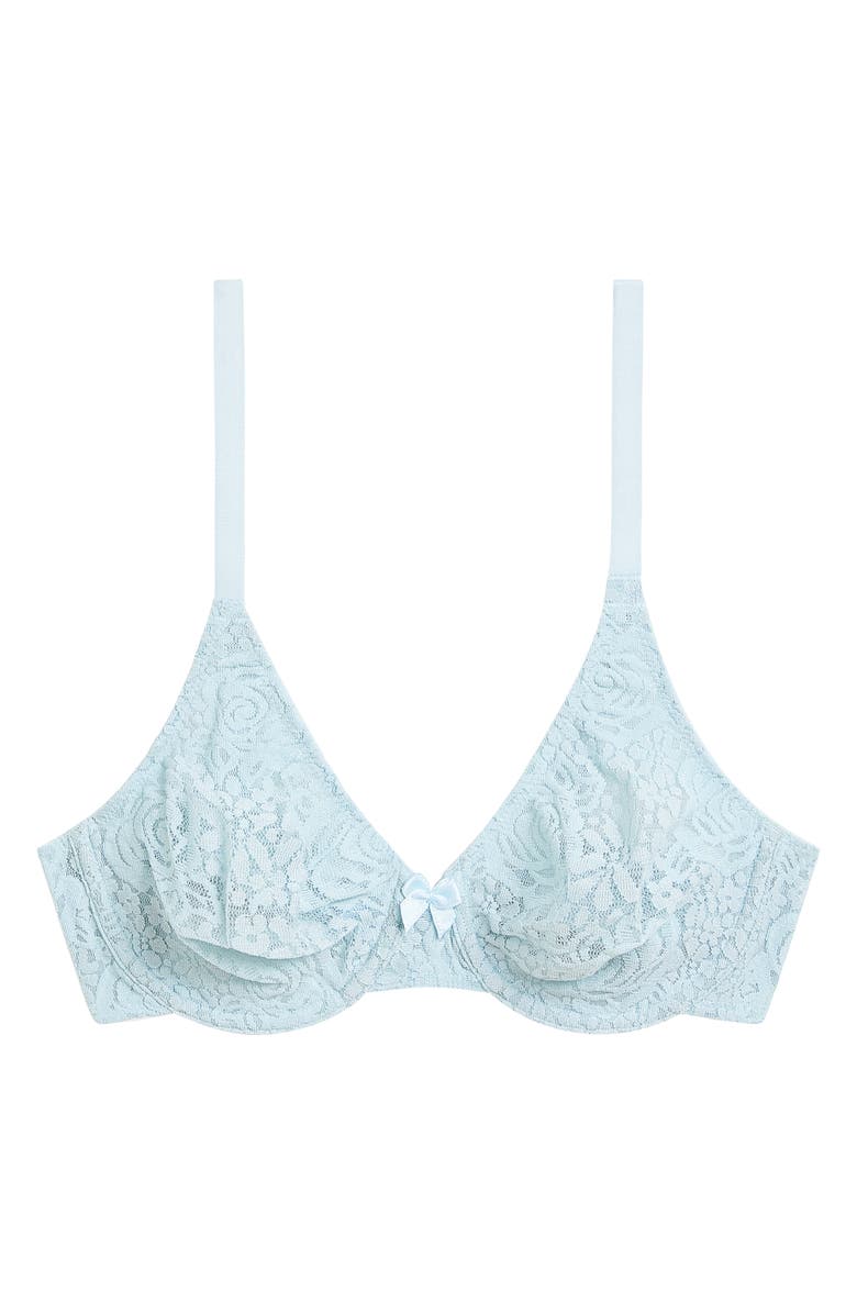 Wacoal Halo Lace Convertible Underwire Bra, Alternate, color, Soft Sky