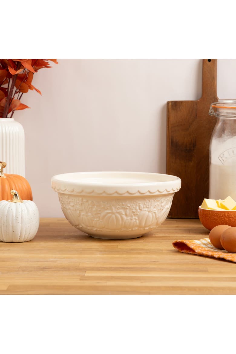 Pumpkin Mixing Bowl Size 24, 2.15-Quart, Cream, Alternate, color, Cream