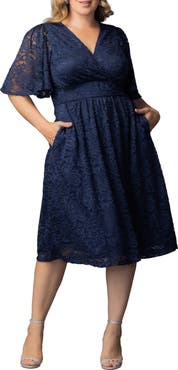 Kiyonna Fable Lace Cocktail Dress