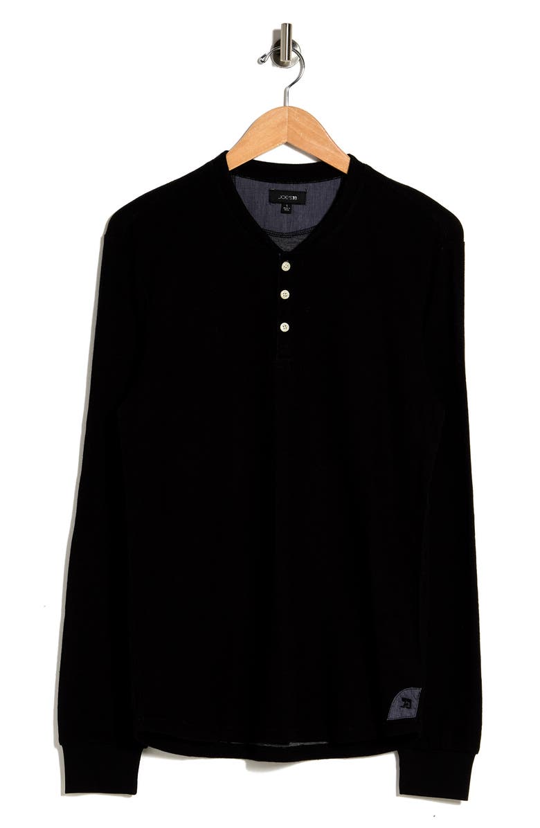 Joe's Double Face Thermal Henley Shirt, Alternate, color, Stretch Limo