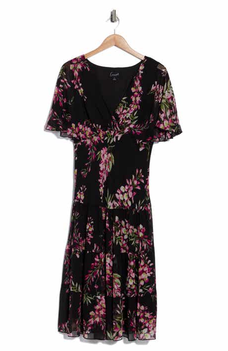 Connected Apparel Yoryu Flutter Sleeve Dress